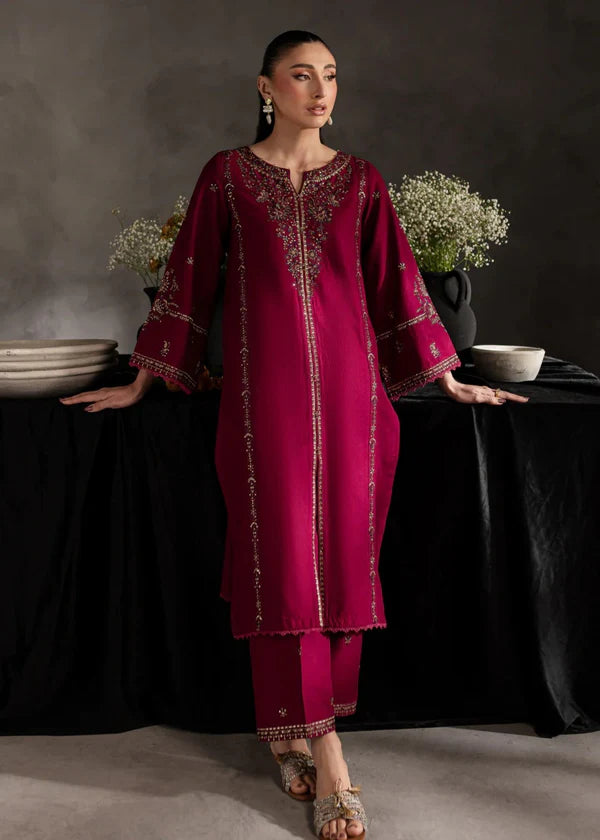 Lush Eyes 2pc-Embroidered- Haveli