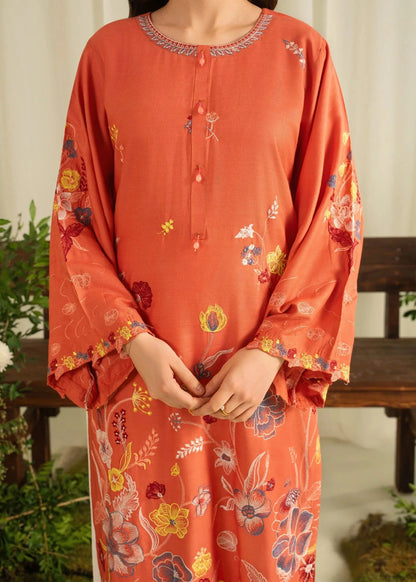 Sahrosh (Orange) 2PC - Embroidered