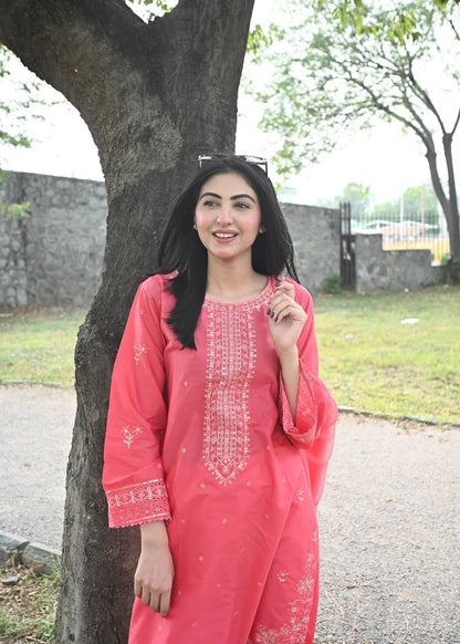 Minahil 3PC-Embroidered-Haveli