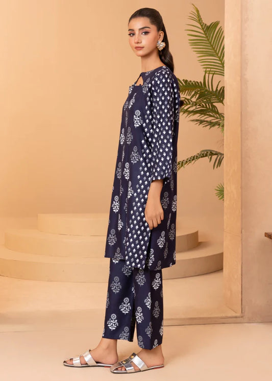 Ace (navy blue) 2PC-Printed-Haveli