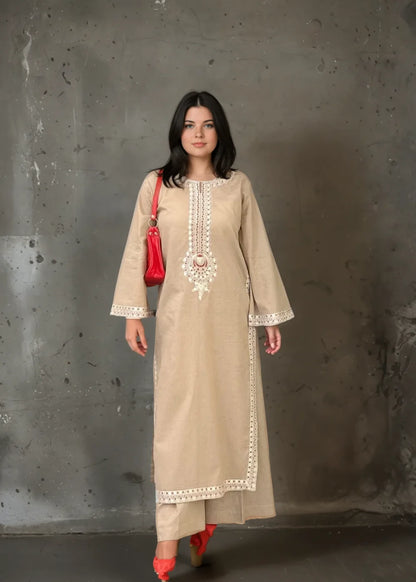 Unzay 2pc-Embroiderd - Haveli