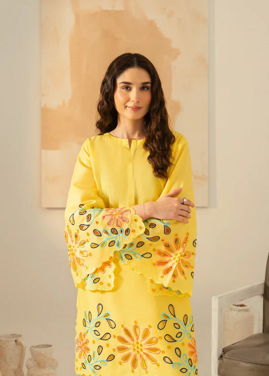 Grace (Yellow) 2PC-Embroidered-Haveli