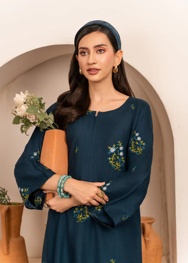 Tulip (teal) 2PC-Embroidered-Haveli