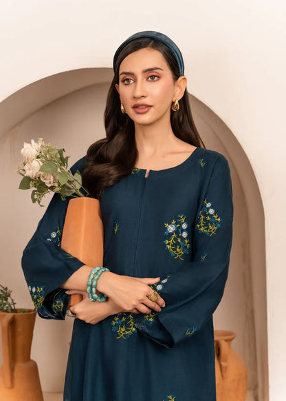 Tulip (teal) 2PC-Embroidered-Haveli