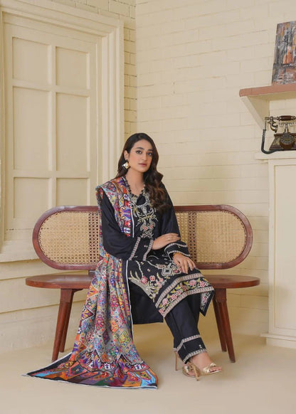 Zara 3PC-Embroidered -Haveli