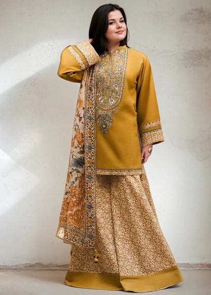 Aura 3PC-Embroidered -Haveli