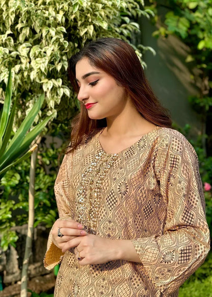 Handmade 2pc-Printed- Haveli