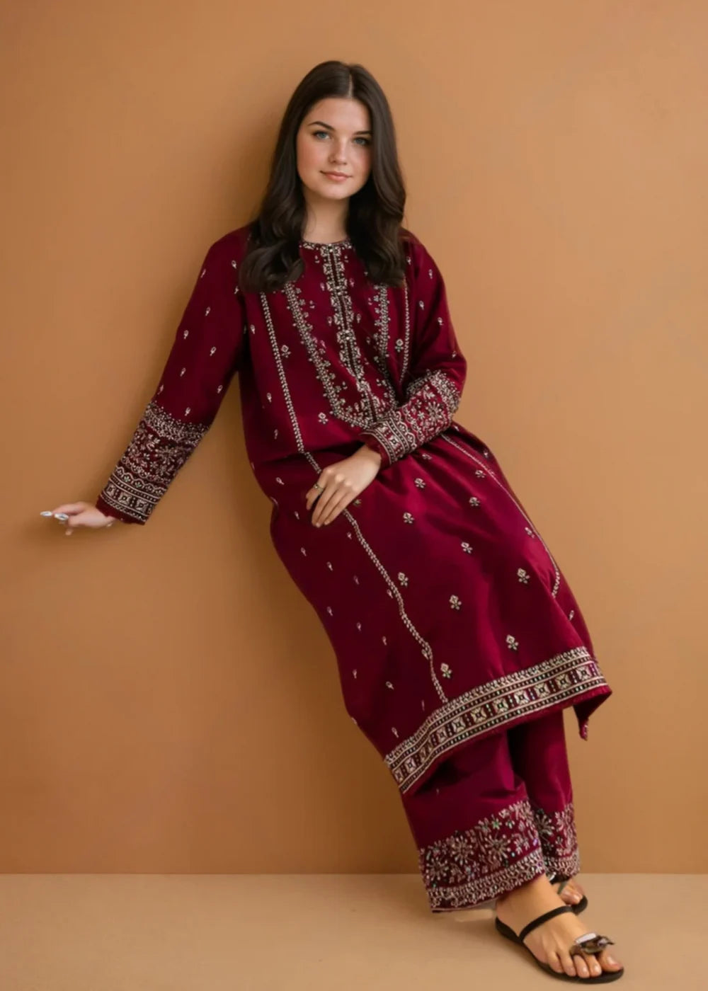 Roohi 2PC-Embroidered-Haveli