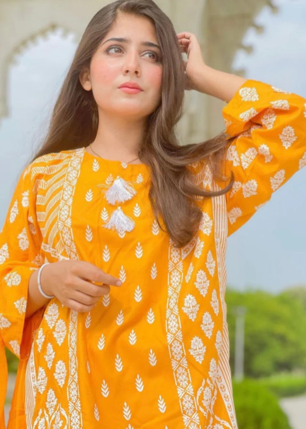 Bulbine 3PC-Embroidered-Haveli