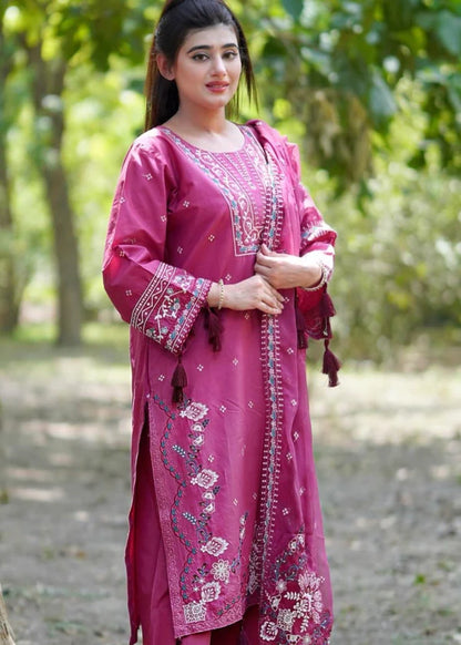 Alishah 3pc-Embroidered - Haveli