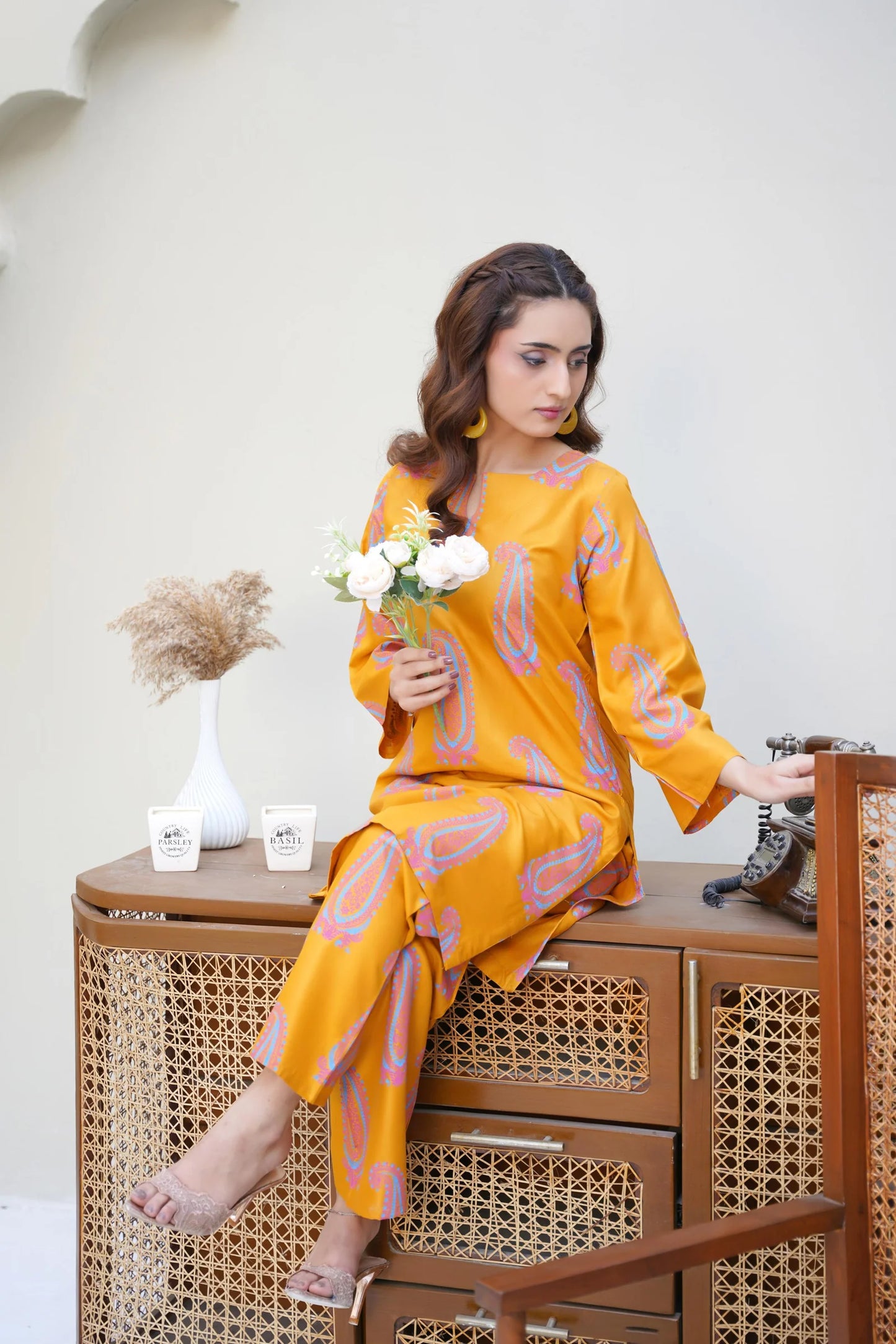 Soha (Mustard) 2PC - Printed