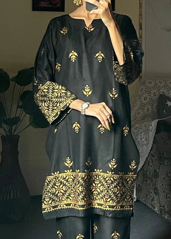 Arrow(Black) 2PC-Printed-Haveli