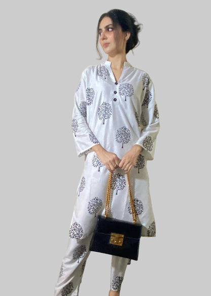 Tree White 2PC - Printed