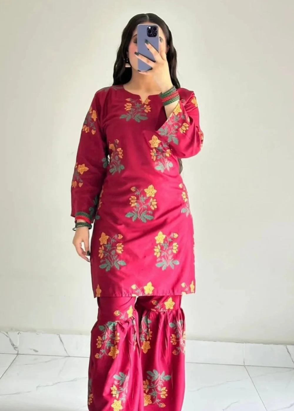 Arabic Lawn Sharara 2PC-Printed-Haveli