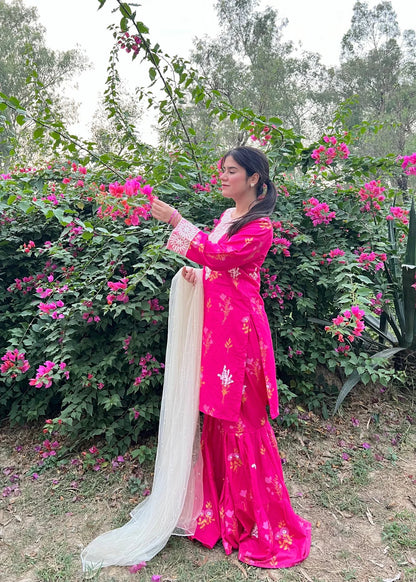 Powder PInk 2PC-Printed-Haveli