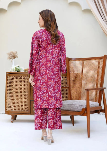 Eden (Maroon) 2PC - Printed