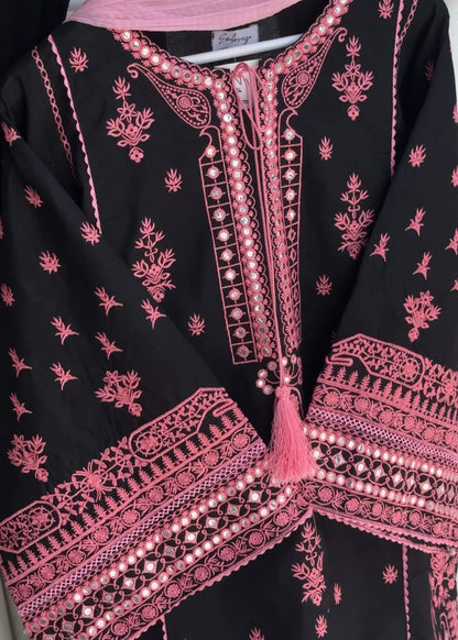 Ajal 2pc-Embroiderd - Haveli