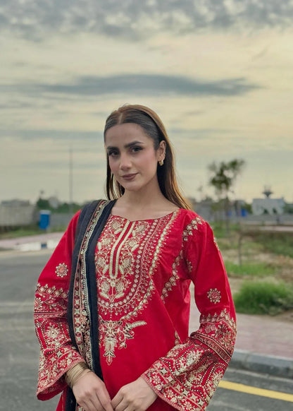 Laal Pari 3PC-Embroidered-Haveli