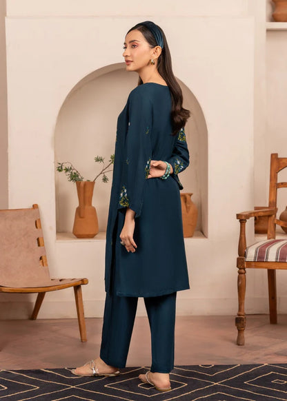 Tulip (teal) 2PC-Embroidered-Haveli