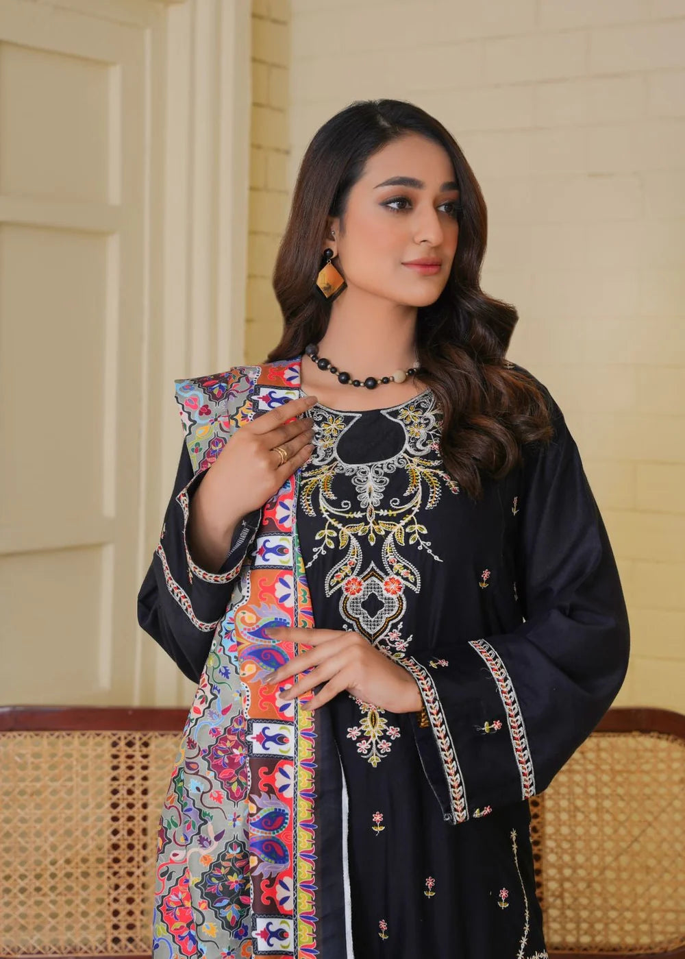 Zara 3PC-Embroidered -Haveli