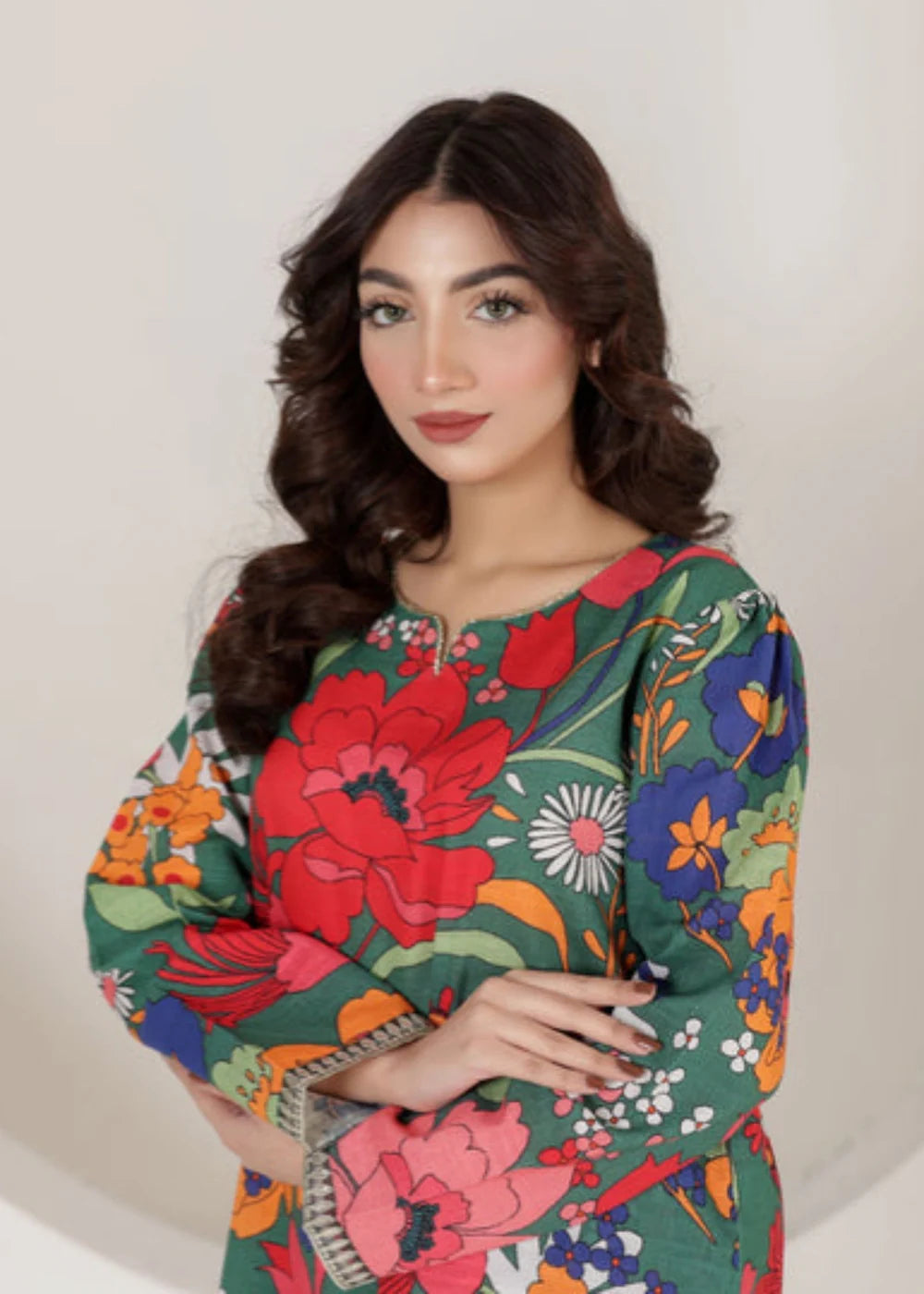 Meena pc-Printed - Haveli