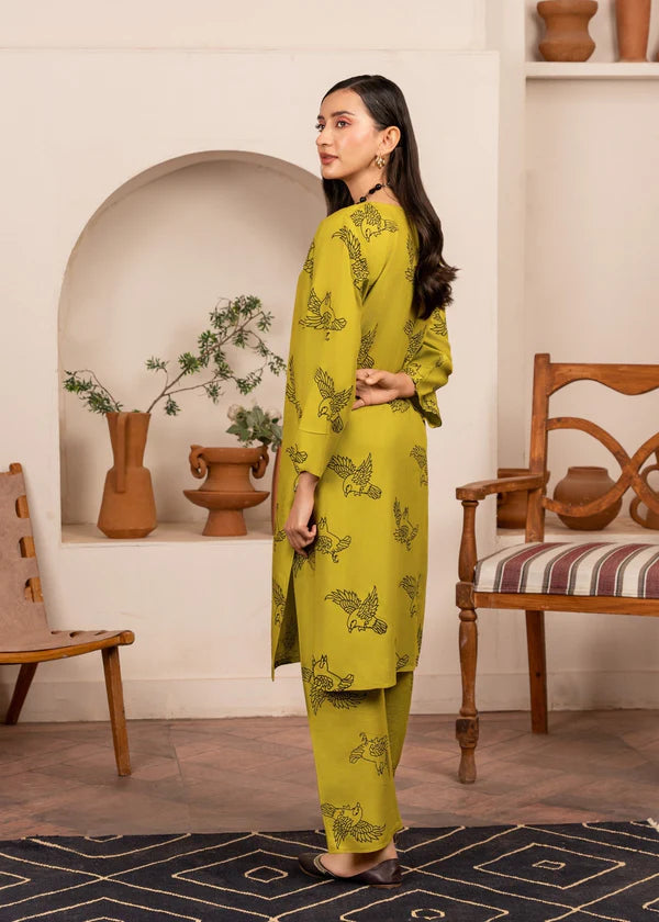 Sparrow (apple green) 2PC-Printed-Haveli