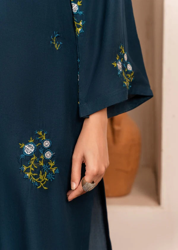 Tulip (teal) 2PC-Embroidered-Haveli