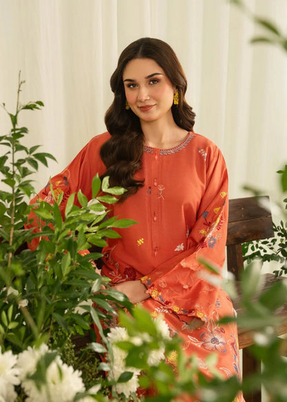 Sahrosh (Orange) 2PC - Embroidered