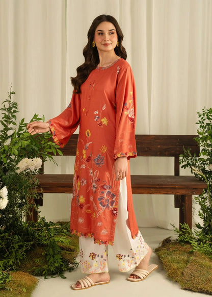 Sahrosh (Orange) 2PC - Embroidered