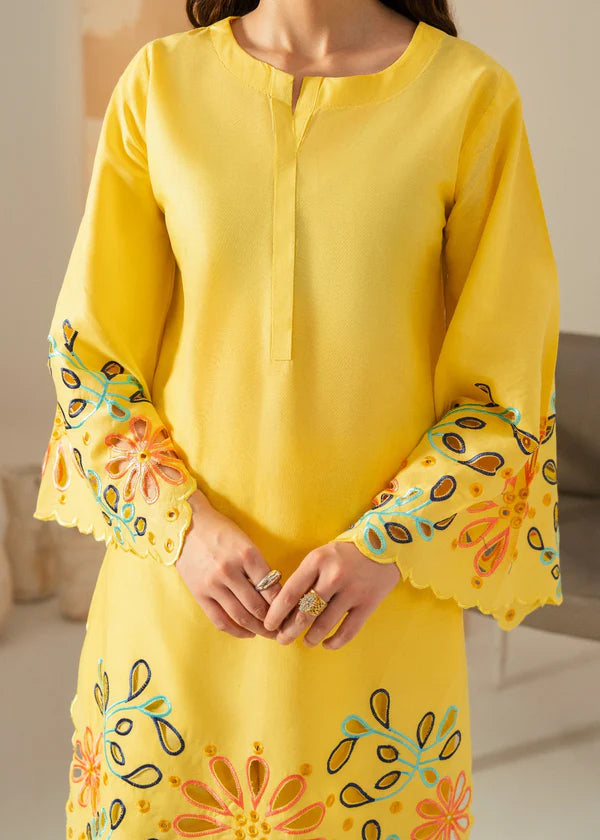 Grace (Yellow) 2PC-Embroidered-Haveli