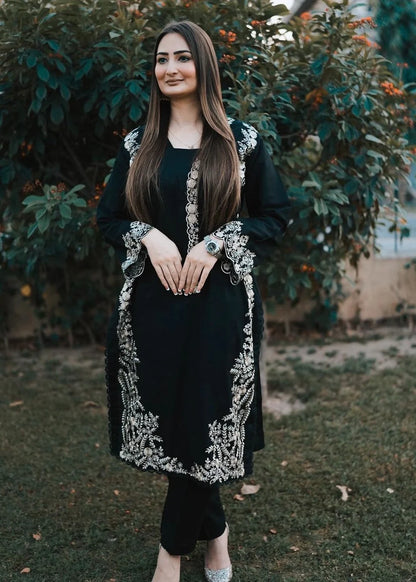Black Eyed 2PC-Embroidered-Haveli