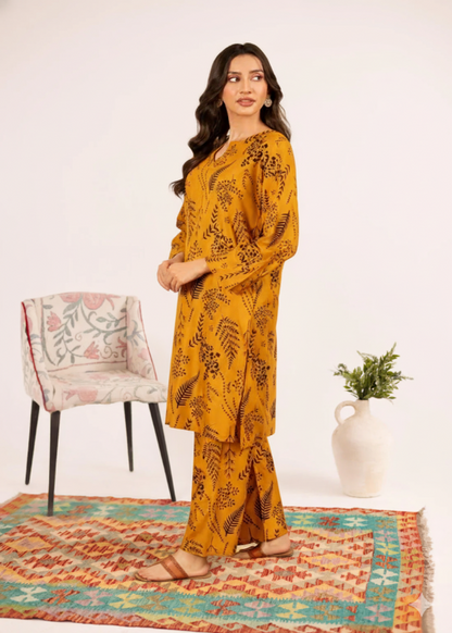 Leave Mustard 2PC - Printed