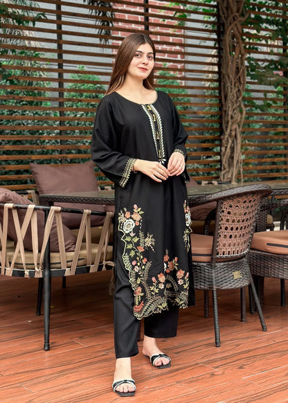 Aneela 2pc-Embroidered- Haveli